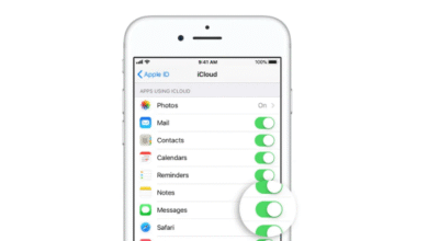 iCloud text messages