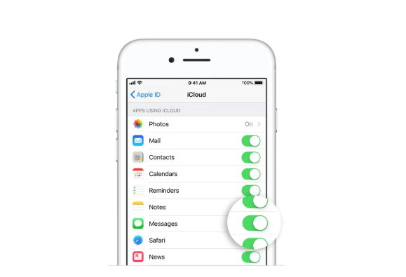 iCloud text messages